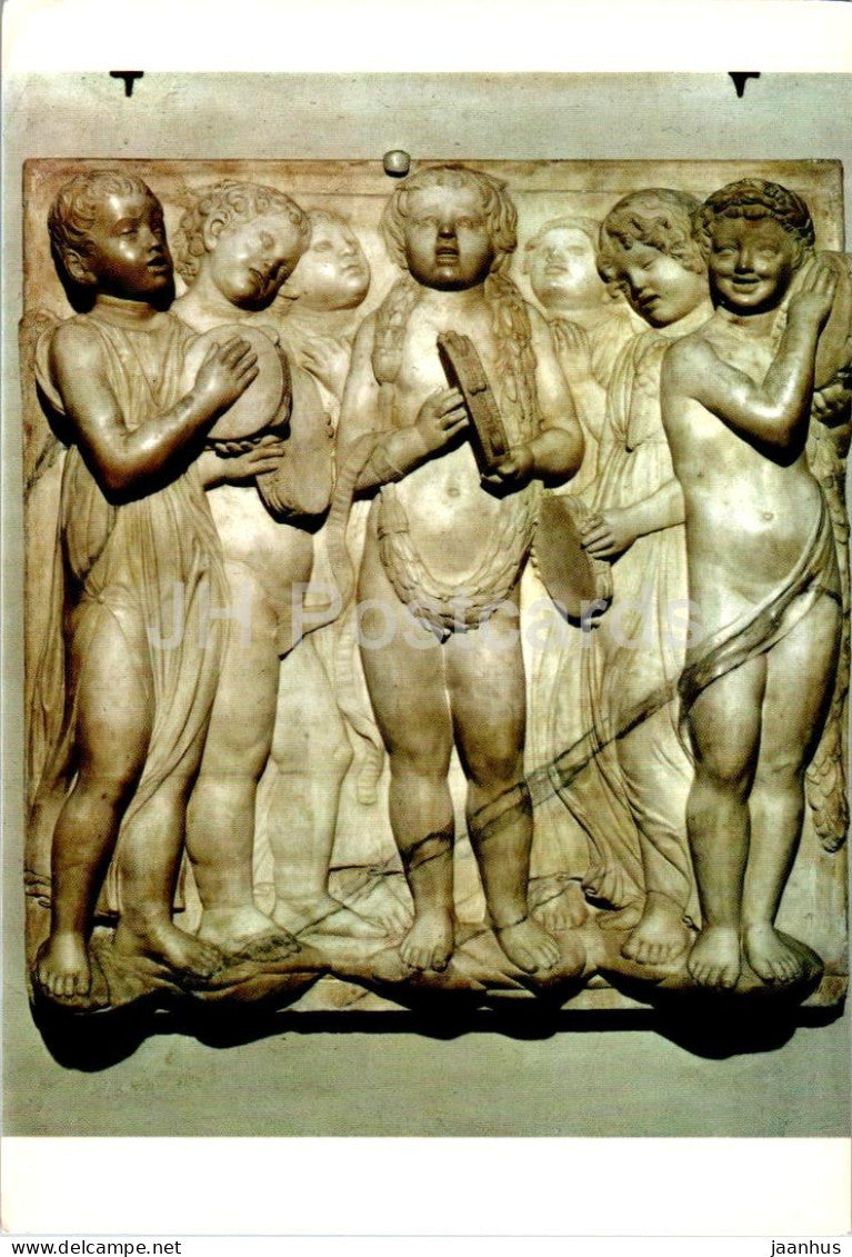 Firenze - Museo di S Maria del Fiore - Cantoria di Luca della Robbia - Particolare - Detail - 445 - Italy - used - JH Postcards