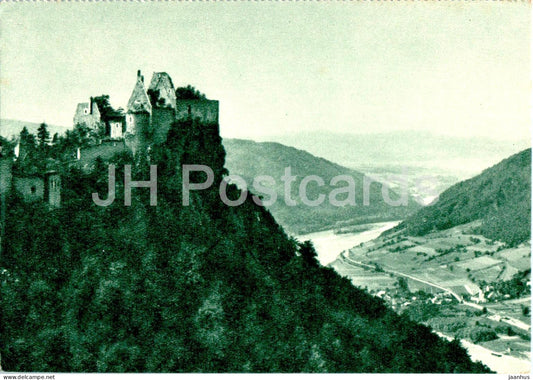 Wachau - Ruine Aggstein - old postcard - Austria - used - JH Postcards