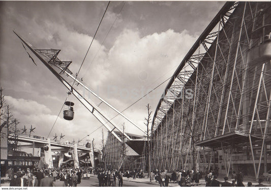 Le pavillon de la France - Exposition Universelle de Bruxelles 1958 - EXPO 58 - pavilion - Belgium - used - JH Postcards