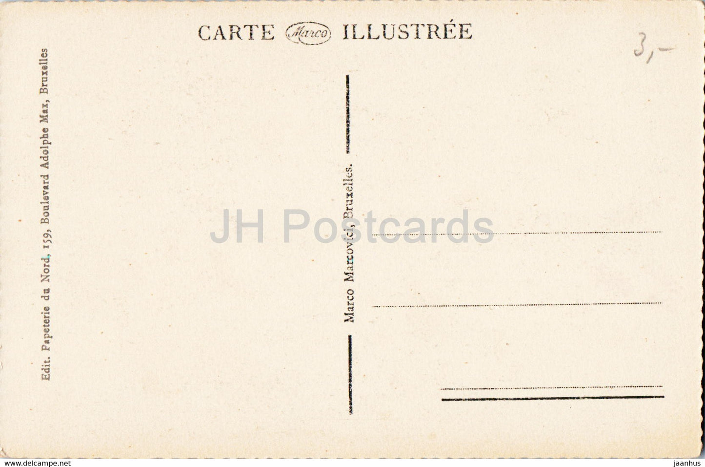 Bruxelles - Bruxelles - Maison du Roi - King's House - 7 - carte postale ancienne - Belgique - inutilisée