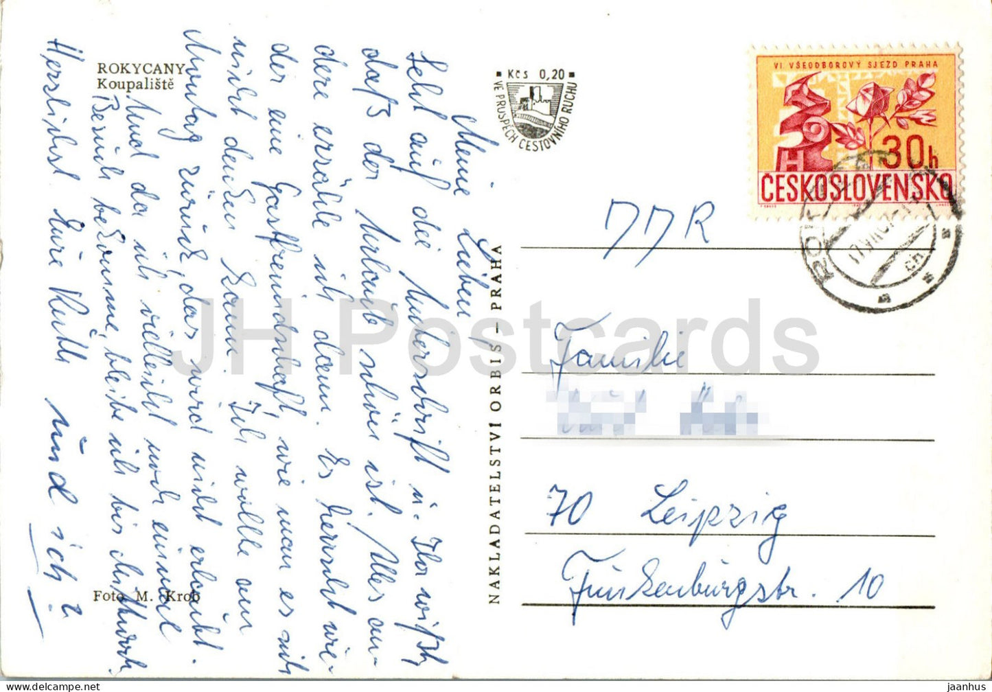 Rokycany - Koupaliste - Czech Repubic - Czechoslovakia - used