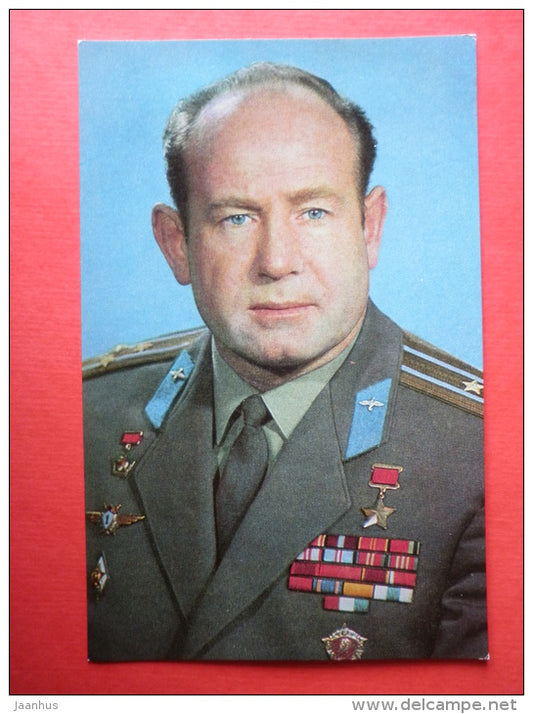 Aleksei Leonov , Voskhod 2 , Soyuz 19 - Soviet Cosmonaut - space - 1973 - Russia USSR -unused - JH Postcards