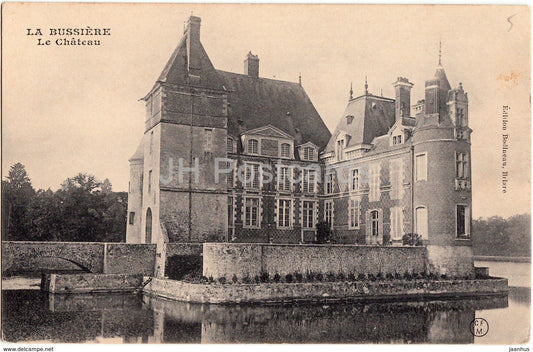 La Bussiere - Le Chateau - castle - old postcard - France - unused - JH Postcards