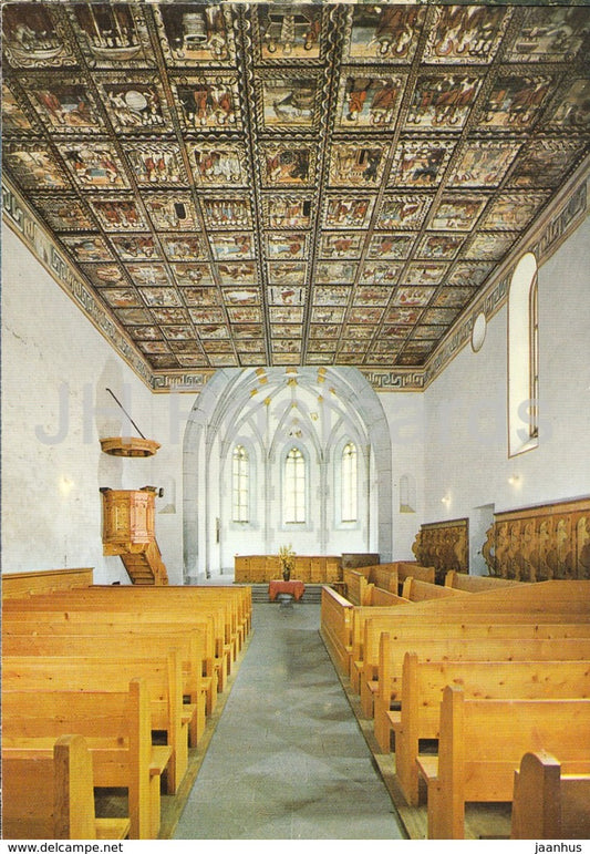 Zillis - alteste romanische Kirchendecke - church - 16514 - Switzerland - unused - JH Postcards
