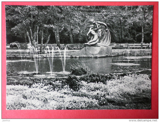 Jurate and Kastytis , sculpture - Palanga - 1966 - Lithuania USSR - unused - JH Postcards