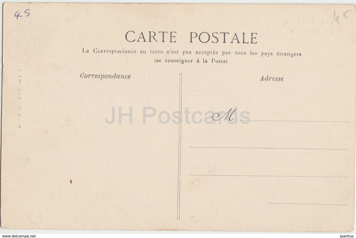 La Bussiere - Le Chateau - Schloss - alte Postkarte - Frankreich - unbenutzt