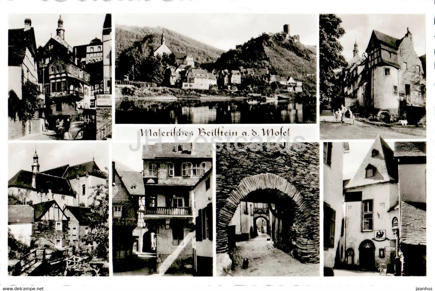 Malerisches Beilstein a d Mosel - old postcard - Germany - unused - JH Postcards