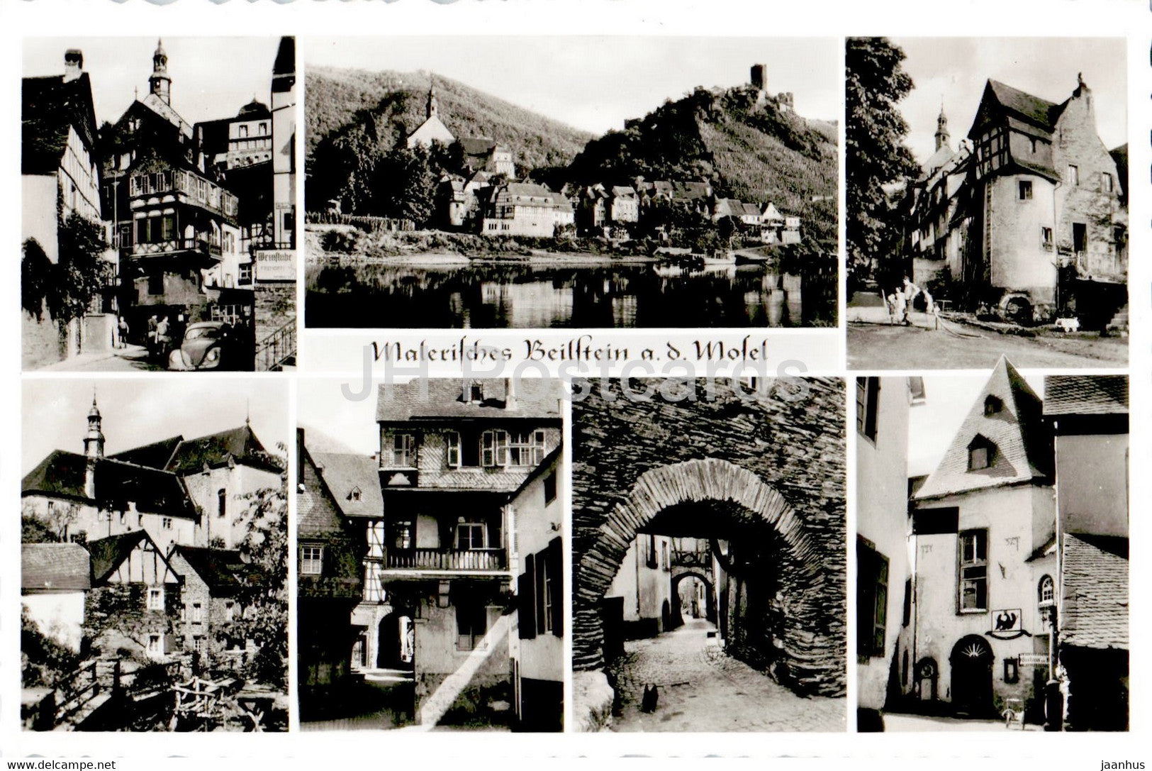 Malerisches Beilstein a d Mosel - old postcard - Germany - unused - JH Postcards