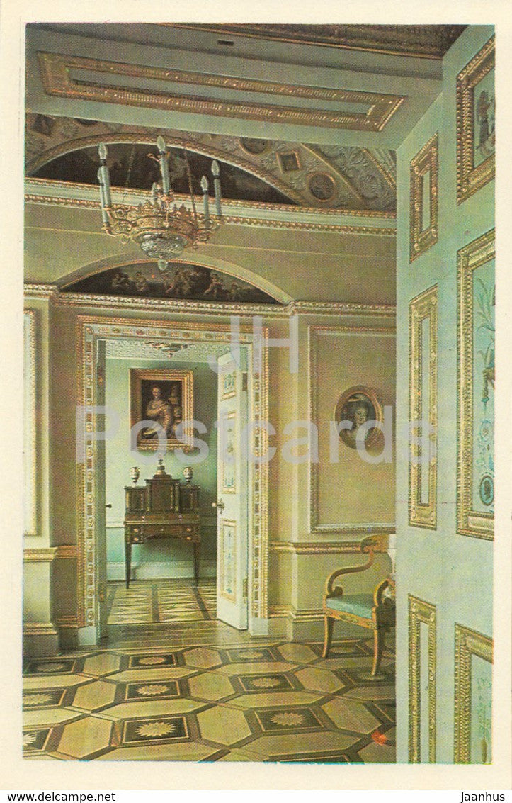 Town of Pushkin - Great (Yekaterinsky) Palace - Picture Room - 1971 - Russia USSR - unused - JH Postcards
