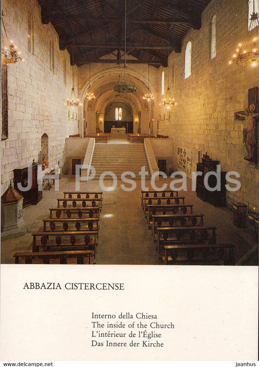 Abbazia Cistercense - Abbadia S Salvatore - Cistercian Abbey - Italy - Italia - unused - JH Postcards