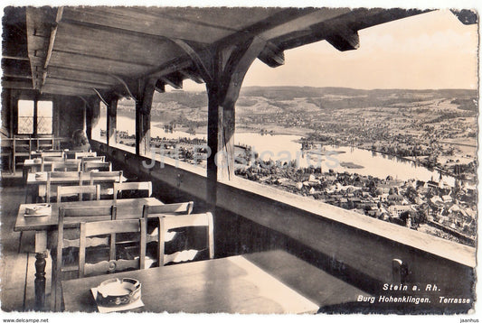 Stein a. Rh. - Burg Hohenklingen - Terrasse  - 2147 - Switzerland - old postcard - unused - JH Postcards