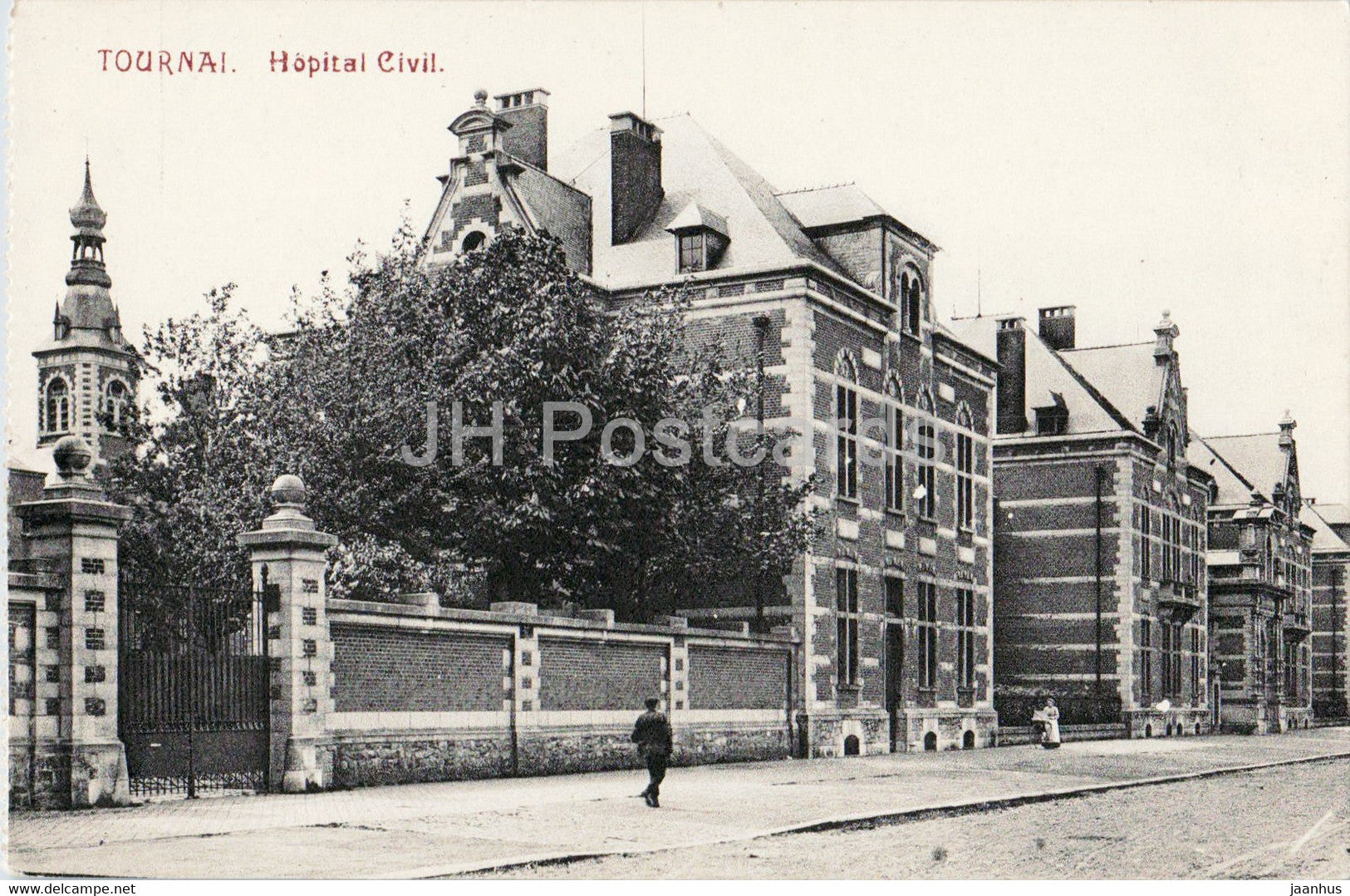 Tournai - Hopital Civil - hospital - old postcard - Belgium - unused - JH Postcards