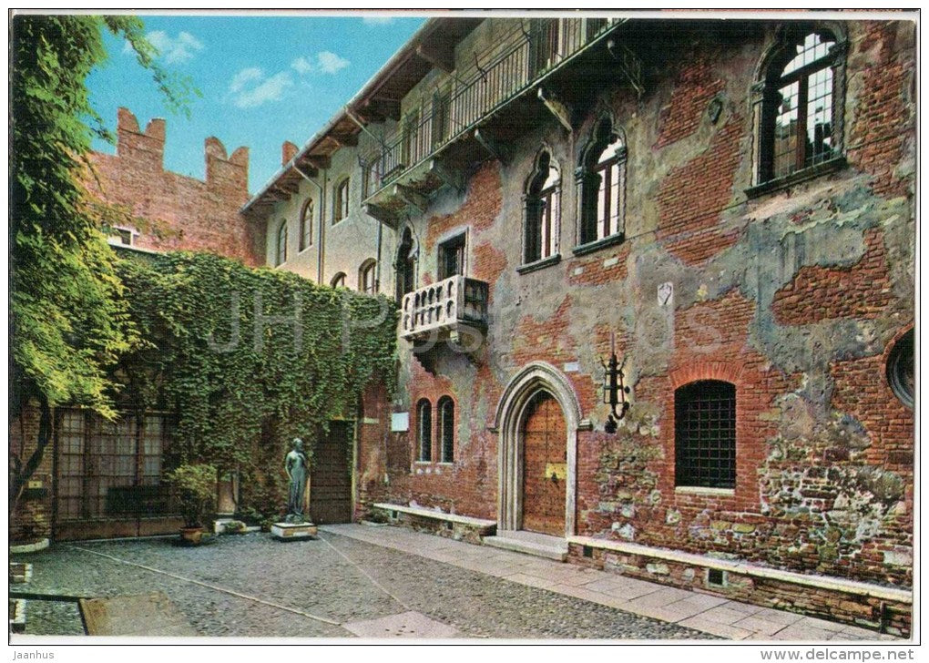 Casa di Giulietta - Juliet`s House - Verona - Veneto - 13 - Italia - Italy - unused - JH Postcards