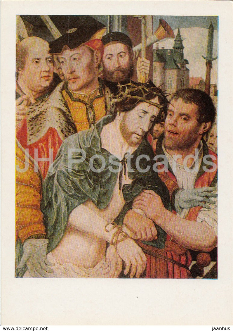 painting by Jan Mostaert - Ecce Homo - Dutch art - 1982 - Russia USSR - unused