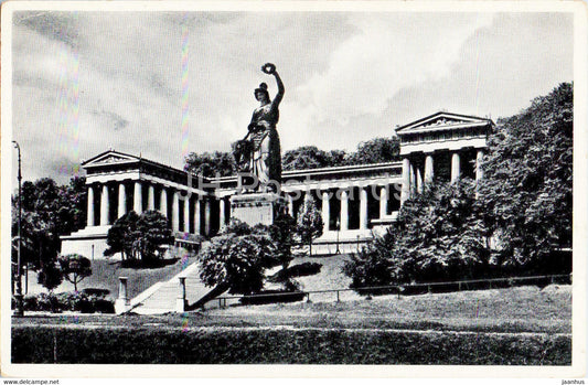 Munchen - Munich - Bavaria mit Ruhmeshalle - 293 - old postcard - Germany - unused - JH Postcards