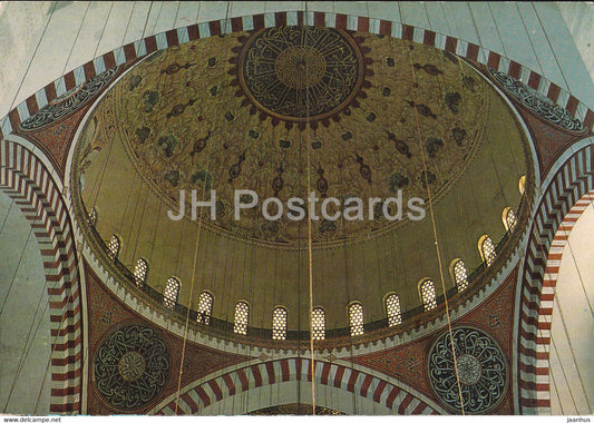 Istanbul - Interior of Soliman Magnificent - Turkey - unused - JH Postcards
