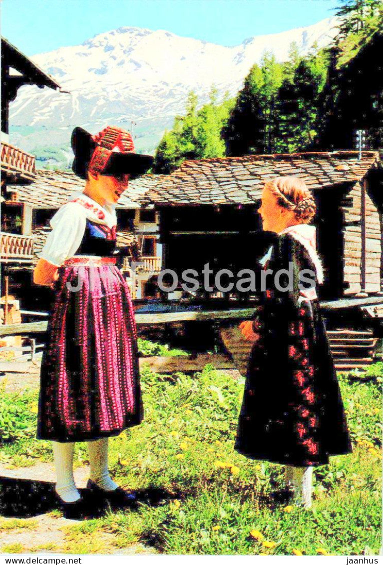 Costume du Vieux Pays - Suisse - folk costume - 66 - Switzerland - unused - JH Postcards