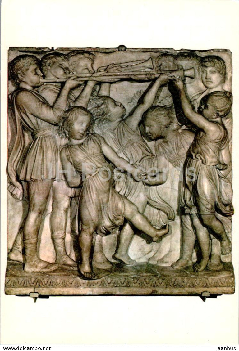 Firenze - Museo di S Maria del Fiore - Cantoria di Luca della Robbia - Particolare - Detail - 311 - Italy - used - JH Postcards