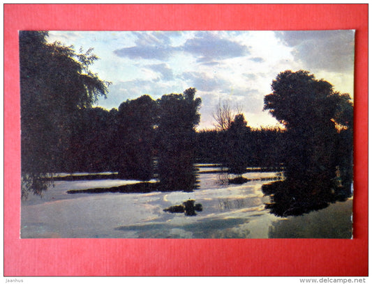 Moryannaya river - delta of Volga river - 1969 - USSR Russia - unused - JH Postcards