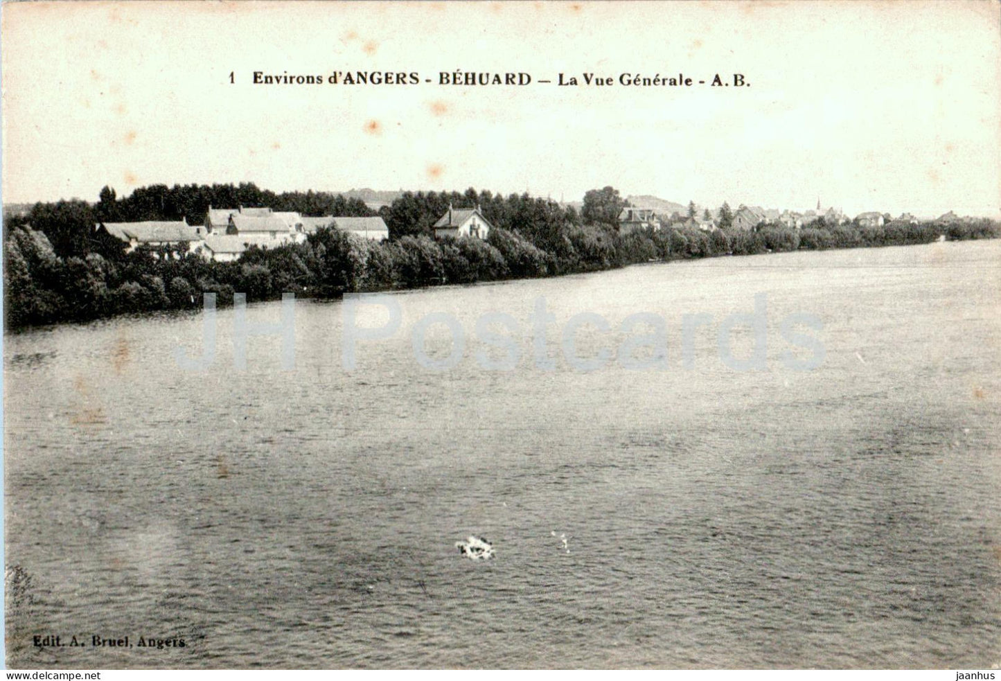 Environs d'Angers - Behuard - La Vue Generale - 1 - old postcard - France - unused - JH Postcards