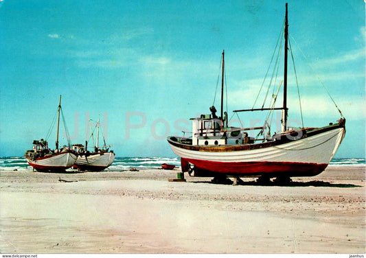 Vesterhavet - North Sea - Die Nordsee - boat - ship - 1978 -Denmark - used - JH Postcards