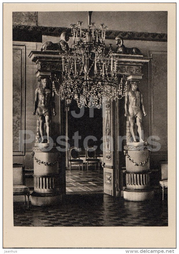 Doors of Blue Hall - Ostankino Palace - 1956 - Russia USSR - unused - JH Postcards