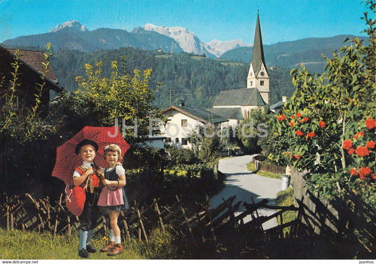 Luftkurort Pfarrwerfen - Salzachtal - Hochkonig 2943 m - children - Austria - used - JH Postcards