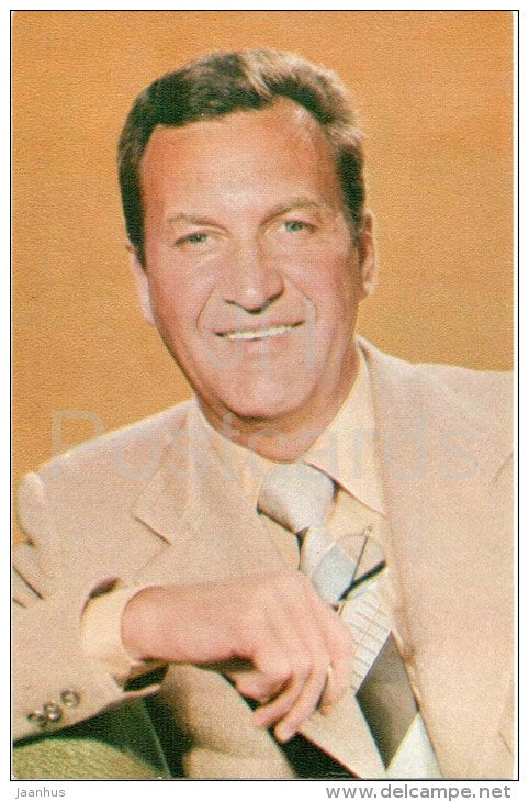 L. Polyakov - Soviet Russian Movie Actor - 1980 - Russia USSR - unused - JH Postcards