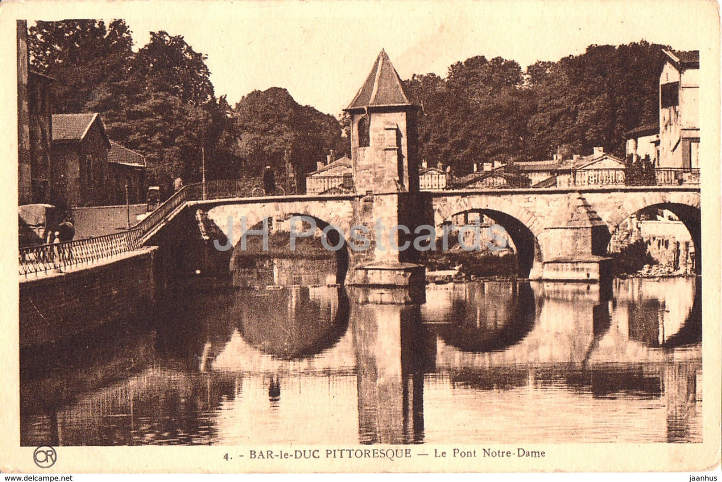 Bar le Duc Pittoresque - Le Pont Notre Dame - bridge - 4 - old postcard - France - unused - JH Postcards