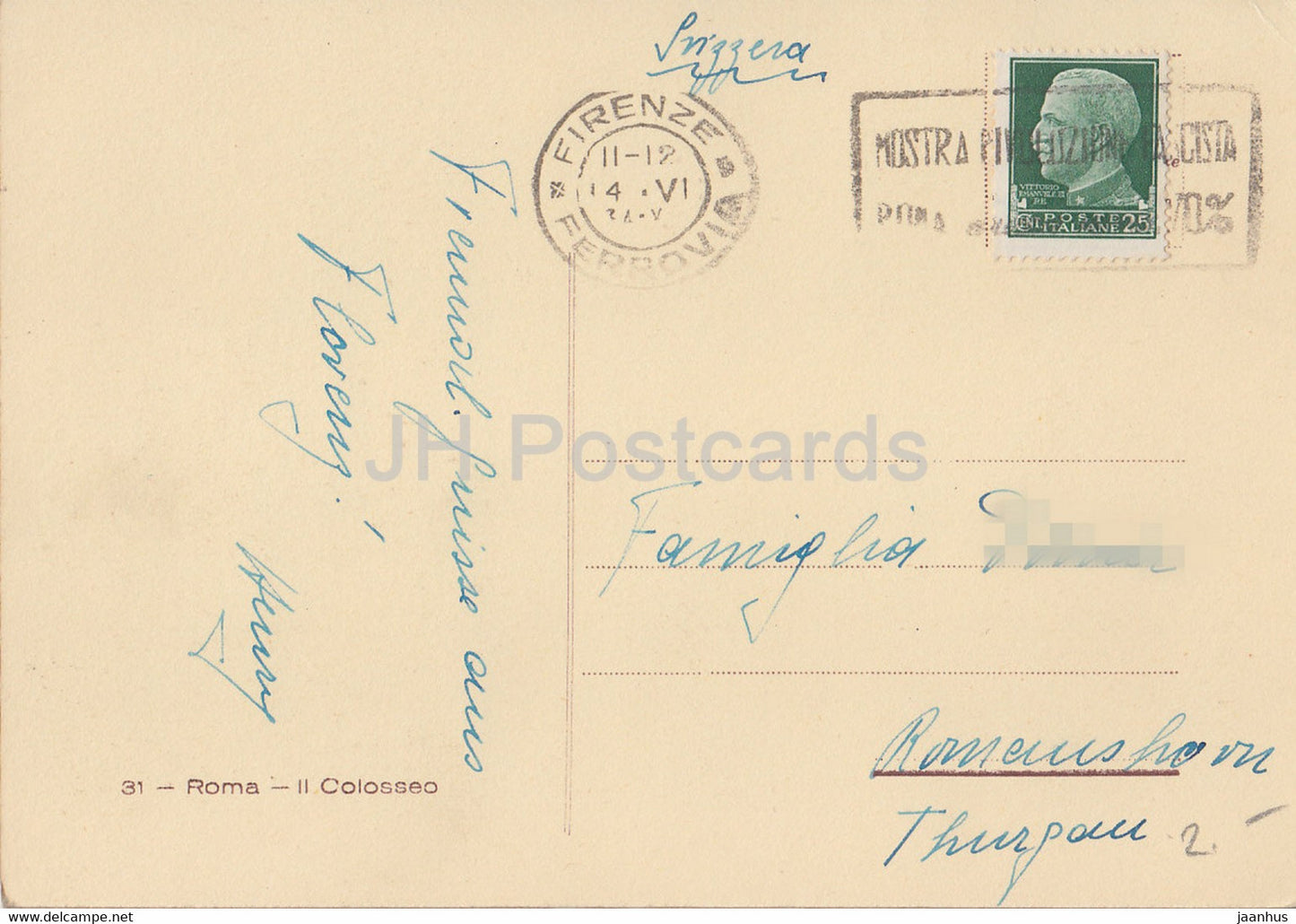 Roma - Rome - Il Colosseo - colosseum - 31 - old postcard - Italy - used