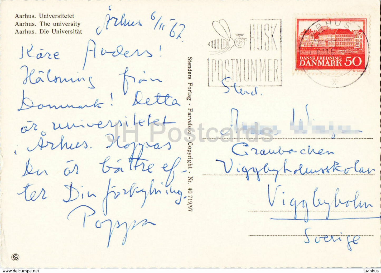 Aarhus - The University - 1967 - Denmark - used