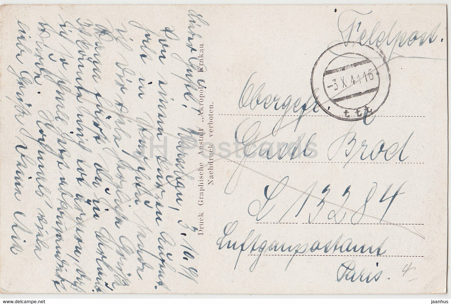 Warschau - Warszawa - Alter Ring - Stare Miasto - Gruss aus Warschau - old postcard - 1941 - Poland - used