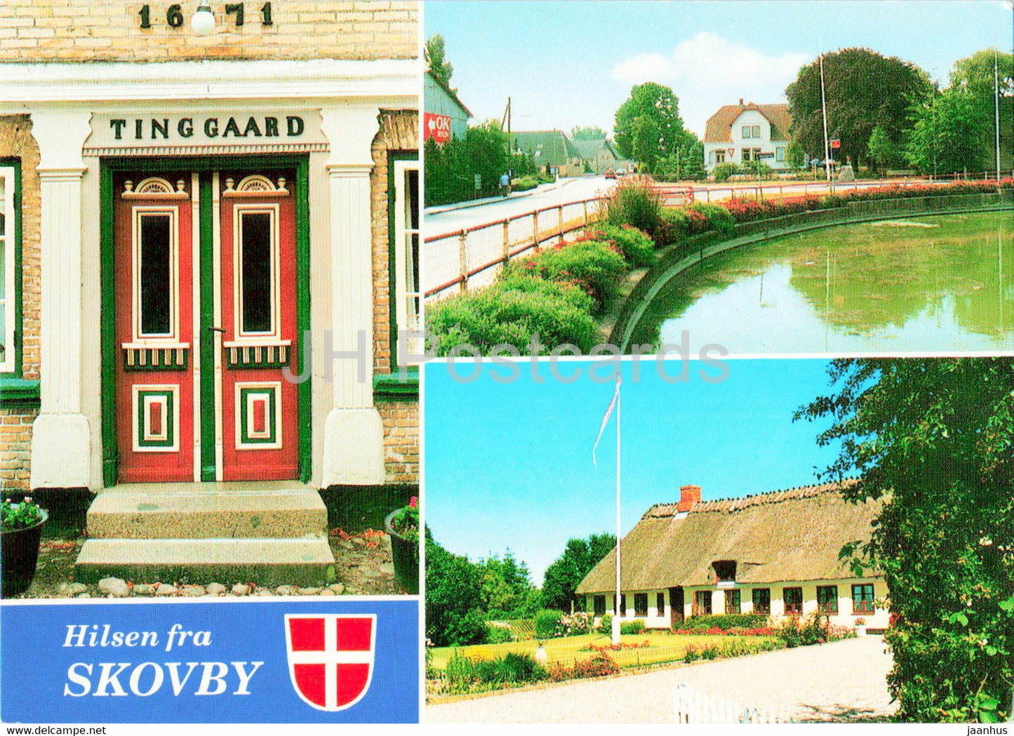 Hilsen fra Skovby - town views - multiview - 992 - Denmark - unused - JH Postcards
