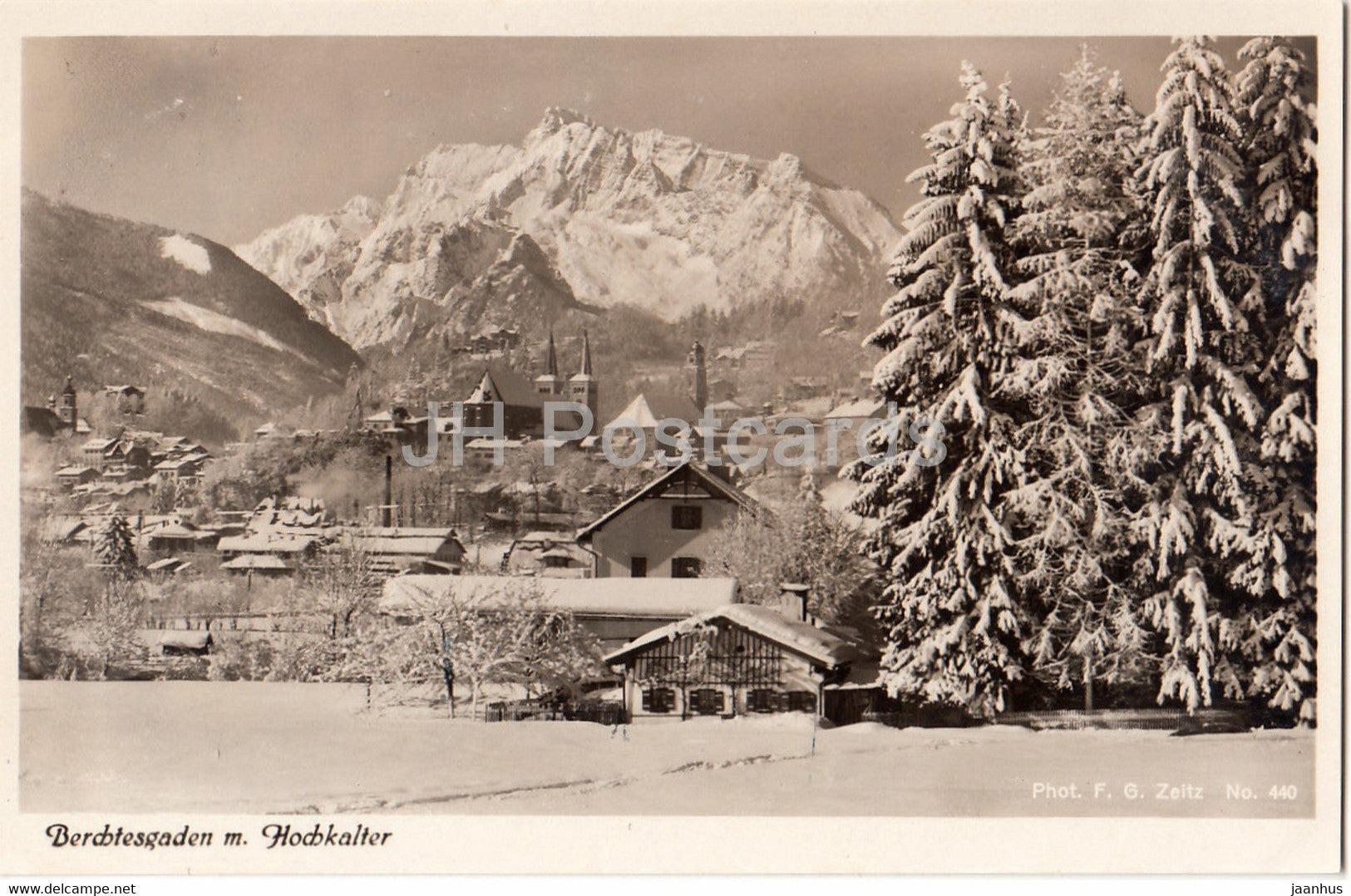Berchtesgaden m Hochkalter - old postcard - Germany - unused - JH Postcards