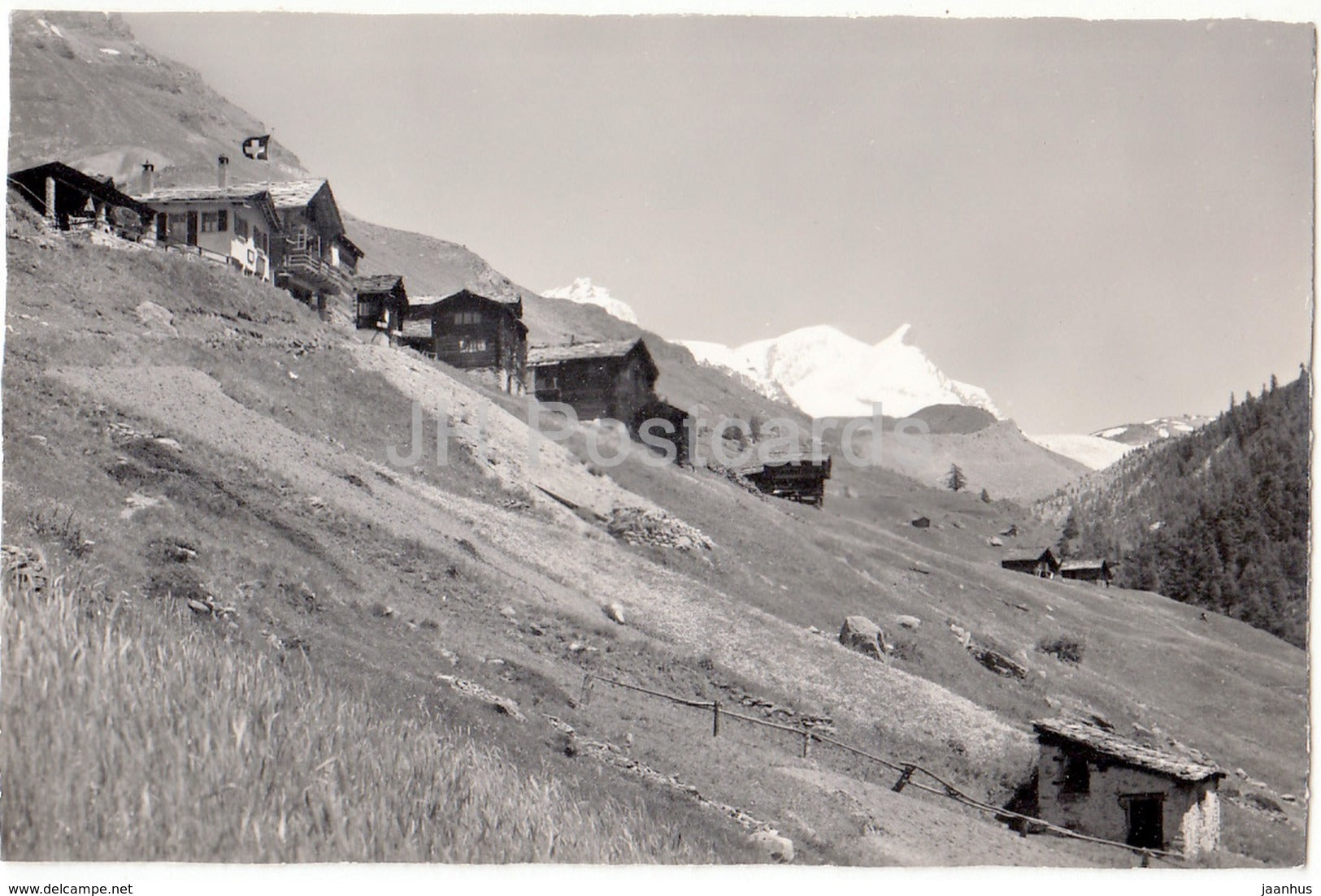 Restaurant Findelen ob Zermatt - Rimpfischhorn - Stralhorn - Adlerhorn - 6824 - Switzerland - 1959 - used - JH Postcards