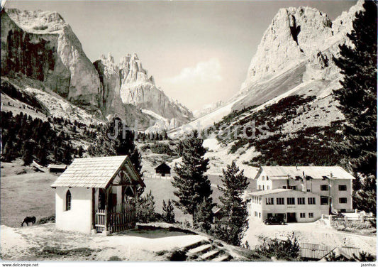 Rifugio Gardeccia - verso Torri di Vajolet e Cima Pope - old postcard - 1959 - Italy - used - JH Postcards