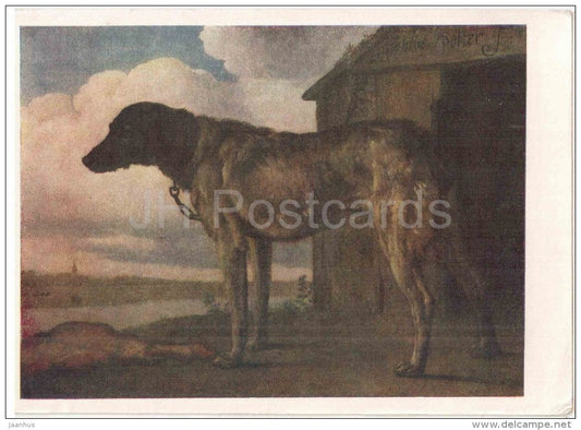 painting by Paul Potter - Dog - dutch art  - unused - JH Postcards