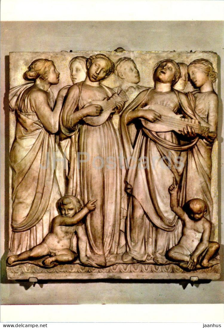 Firenze - Museo di S Maria del Fiore - Cantoria di Luca della Robbia - Particolare - Detail - 351 - Italy - used - JH Postcards