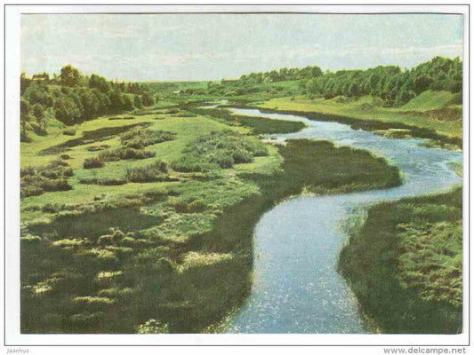 The Memele river near Bauska - Latvian views - Latvia USSR - unused - JH Postcards