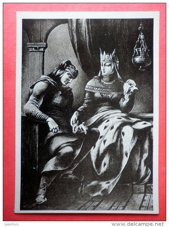 Avtandil and Tinatin - The Knight in the Panther´s Skin by S. Rustaveli - 1978 - Russia USSR - unused - JH Postcards