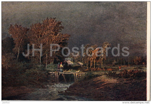 painting by F. Vasilyev - Before the Rain - Russian art - 1952 - Russia USSR - unused - JH Postcards