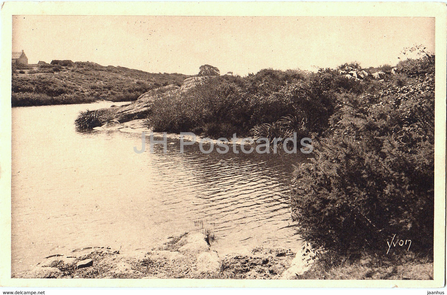 Guerande - L'Etang de Cremeur - 5 - old postcard - France - unused - JH Postcards