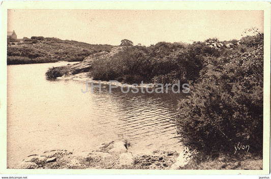 Guerande - L'Etang de Cremeur - 5 - old postcard - France - unused - JH Postcards