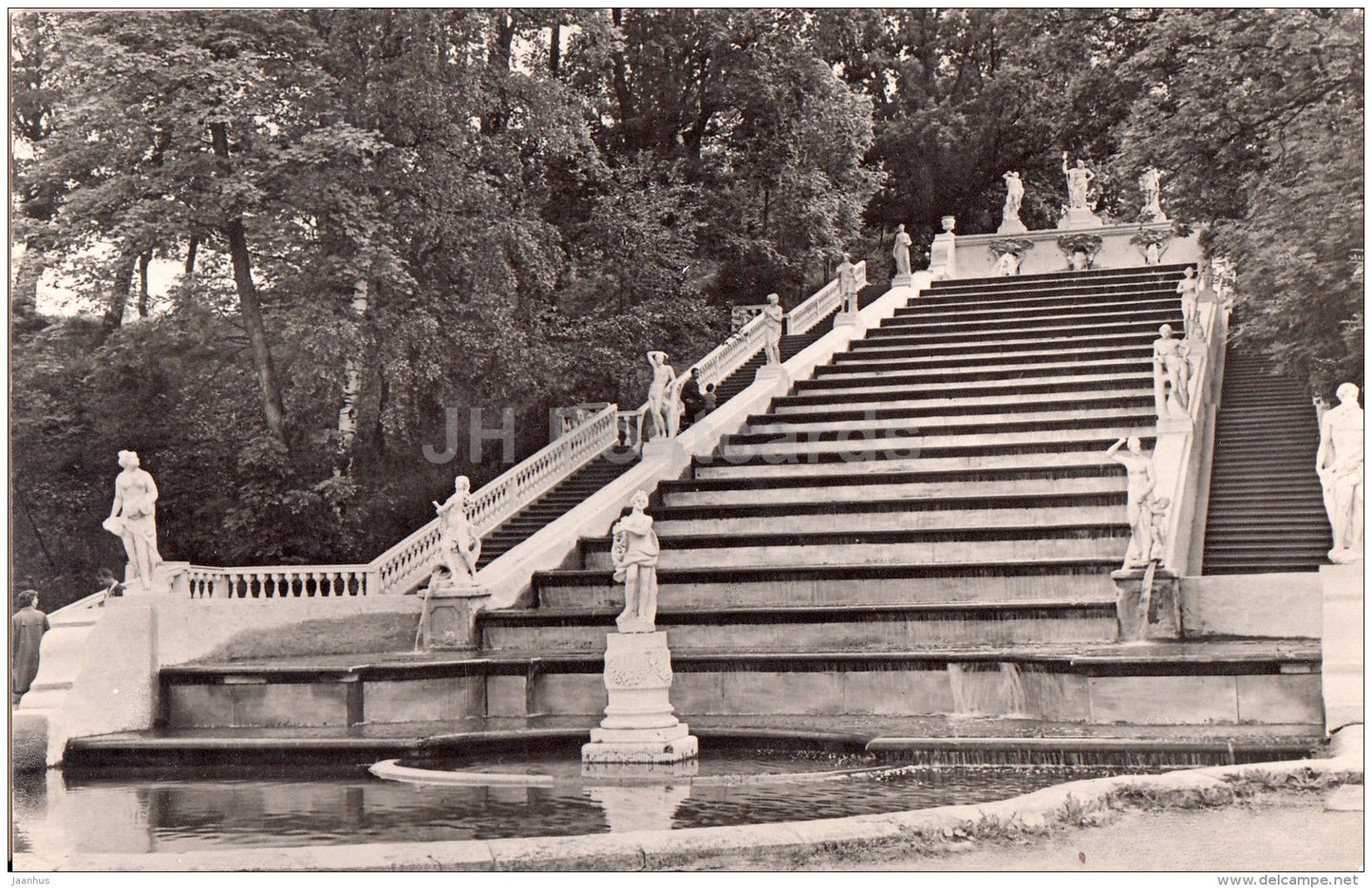 cascade Golden Hill - fountains - Petrodvorets - 1967 - Russia USSR - unused - JH Postcards