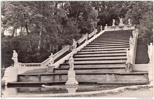 cascade Golden Hill - fountains - Petrodvorets - 1967 - Russia USSR - unused - JH Postcards