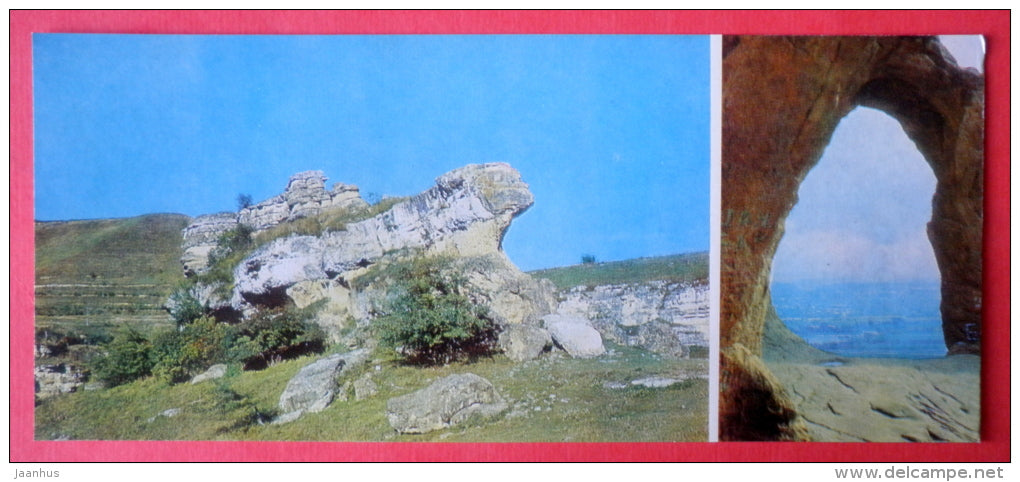 Lermontov Rock - Pyatigorsk - poet Lermontov Places of Caucasian Mineral Waters - 1978 - USSR Russia - unused - JH Postcards
