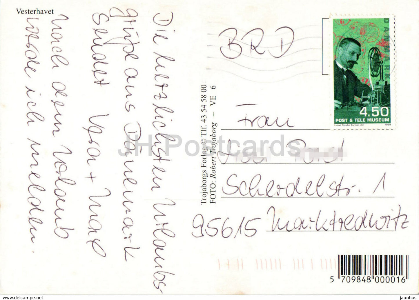 Vesterhavet - North Sea - 1998 - Denmark - used