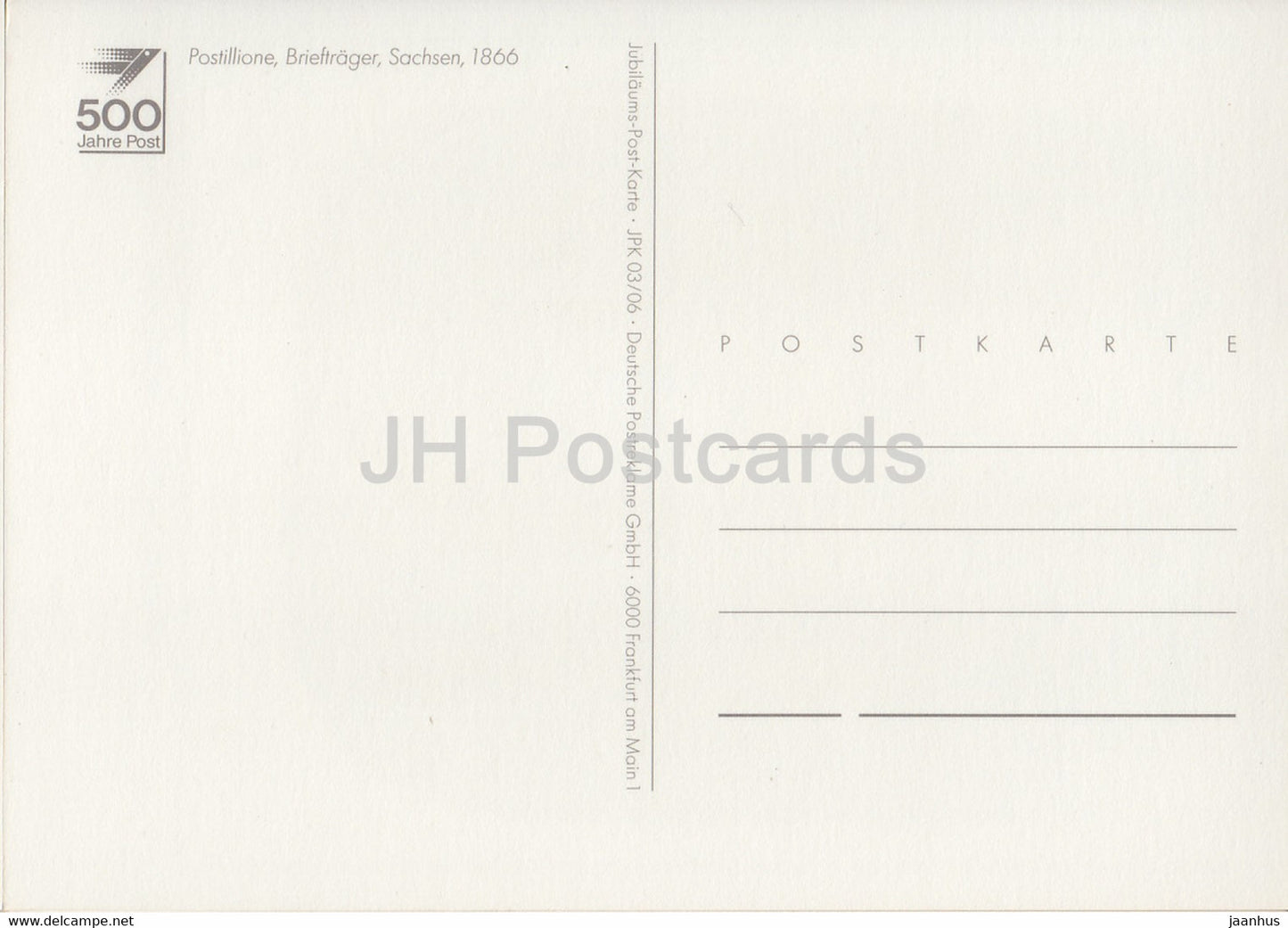 Postillione Brieftrager - Sachsen - Postboten - Pferd - Postdienst - Deutschland - unbenutzt