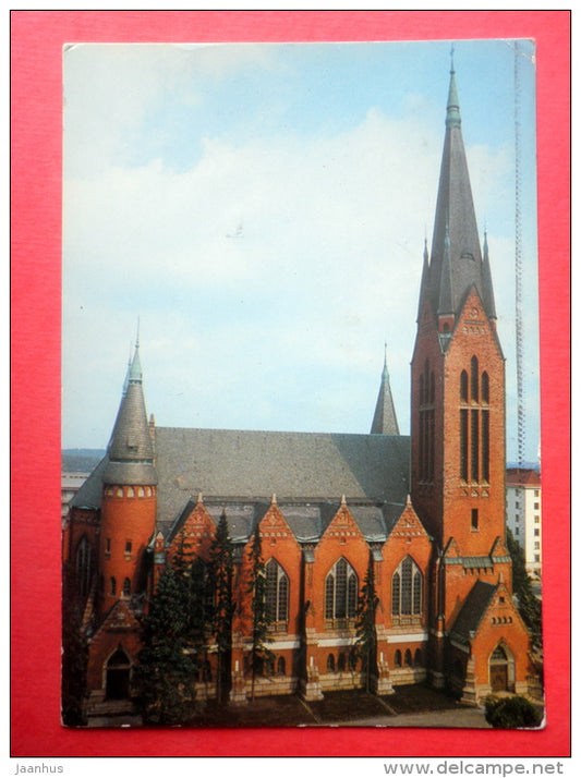 Michael Church - Turku - 104 - Finland - sent from Finland Turku to Estonia USSR 1975 - JH Postcards