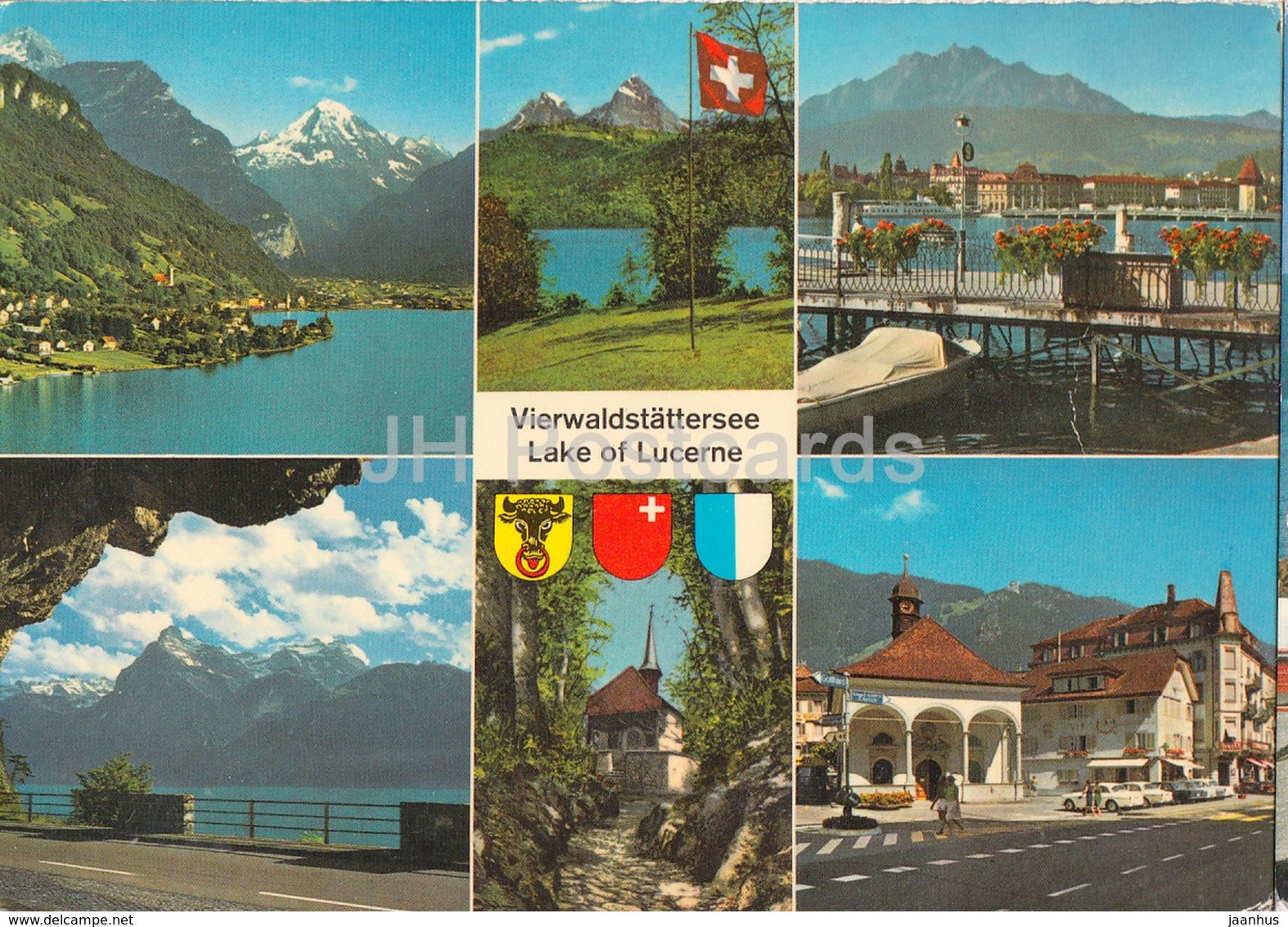 Vierwaldstattersee - Lake of Lucerne - Fluelen - Rutli - Luzern - Axenstrasse - Hohle Gasse - 16696 - Switzerland - used - JH Postcards